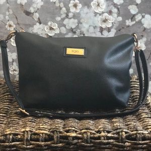 BCBG Paris black leather purse